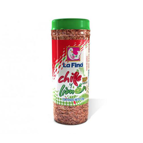 SAL LA FINA CHILE LIMON BOTE 125G Charola 16